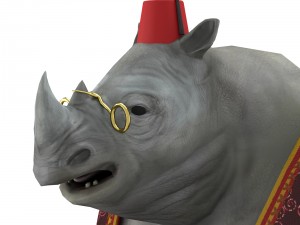 rhino game character 3D-Modell