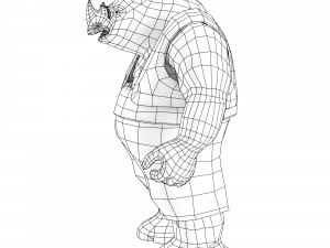 rhino game character 3D-Modell
