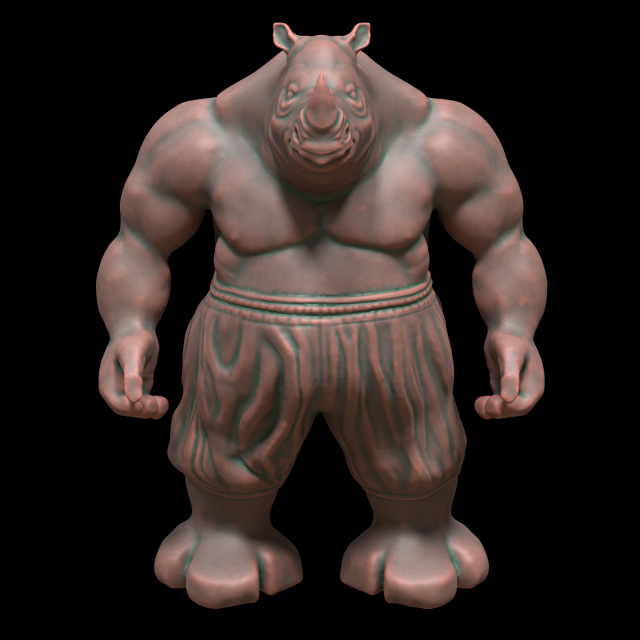 Download rhino miniature 3D Model