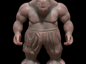 rhino miniature Modelo de impresión 3D