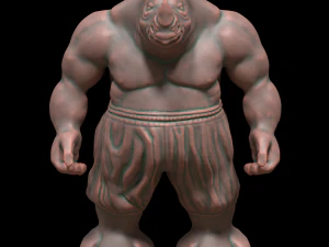 rhino miniature 3D Print Model