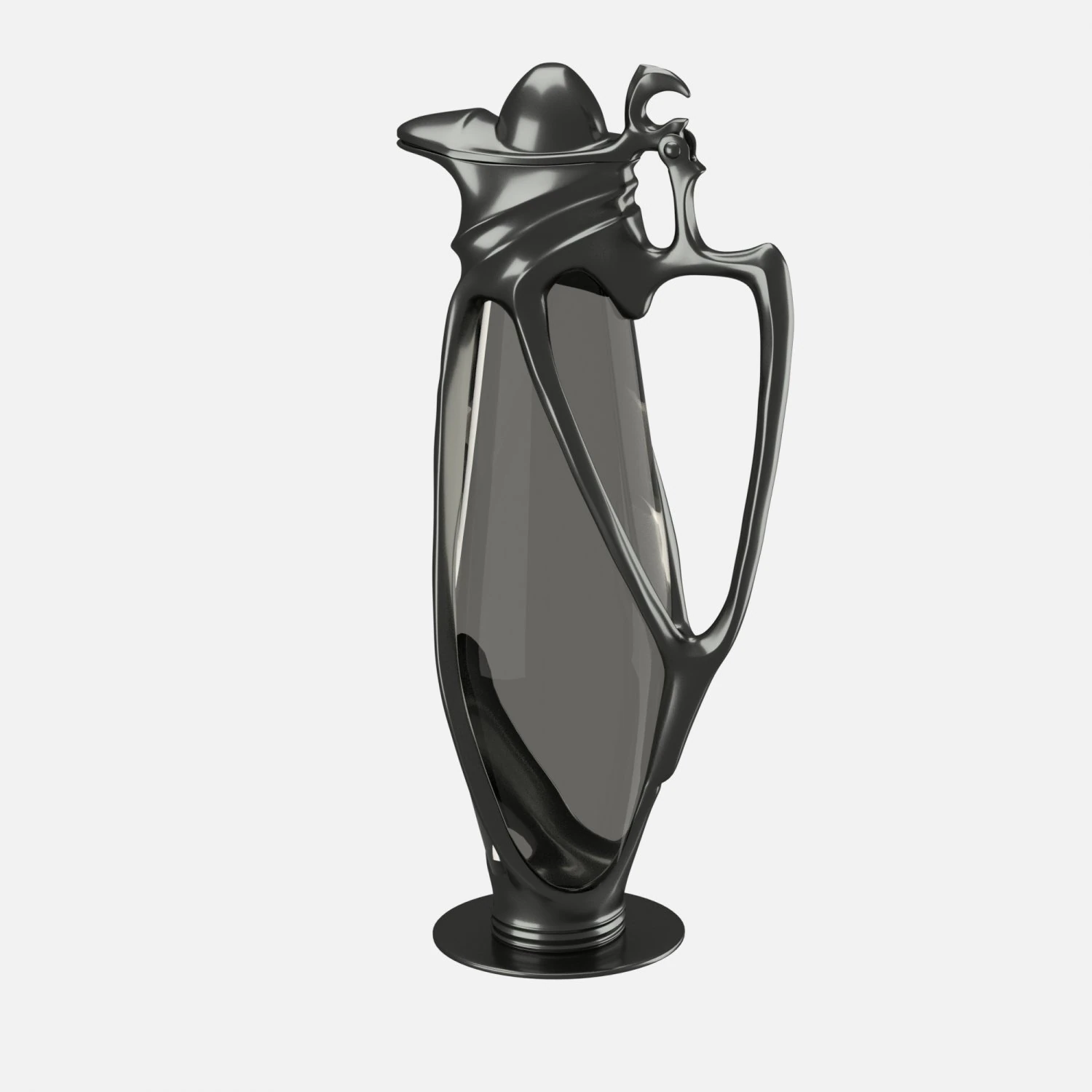 art deco jar 3D Model .c4d .max .obj .3ds .fbx .stl .blend 