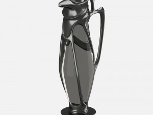 art deco jar Model 3D