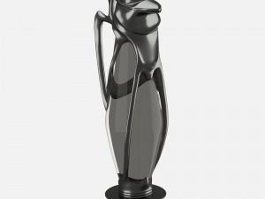 art deco jar Model 3D