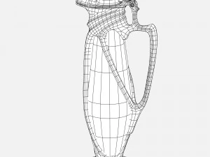 art deco jar 3D Model