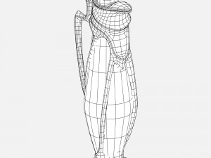 art deco jar Model 3D