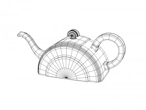 art deco teapot 3D Model