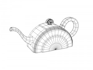 art deco teapot 3D Model