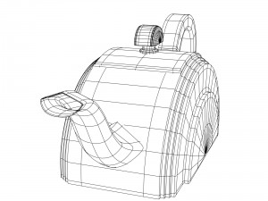 art deco teapot 3D Model