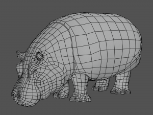 hippo 3D Модель