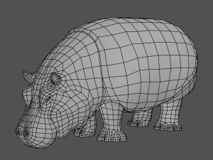 hippo 3D Model