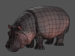 hippo 3D Модель