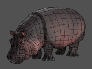 hippo 3D Model