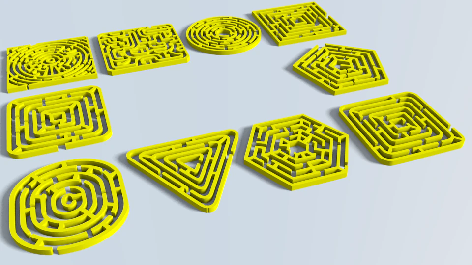 maze 6 3D Model .c4d .max .obj .3ds .fbx .stl .blend 