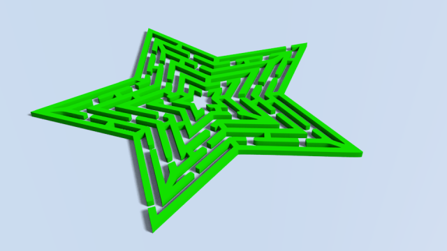 maze 8 3D Модель .c4d .max .obj .3ds .fbx .stl .blend 