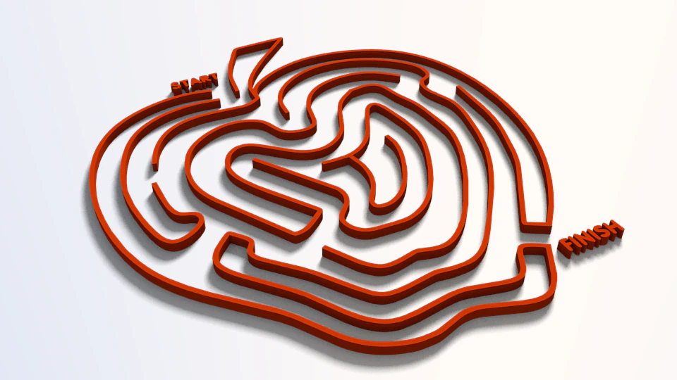 maze 9 3D Model .c4d .max .obj .3ds .fbx .stl .blend 