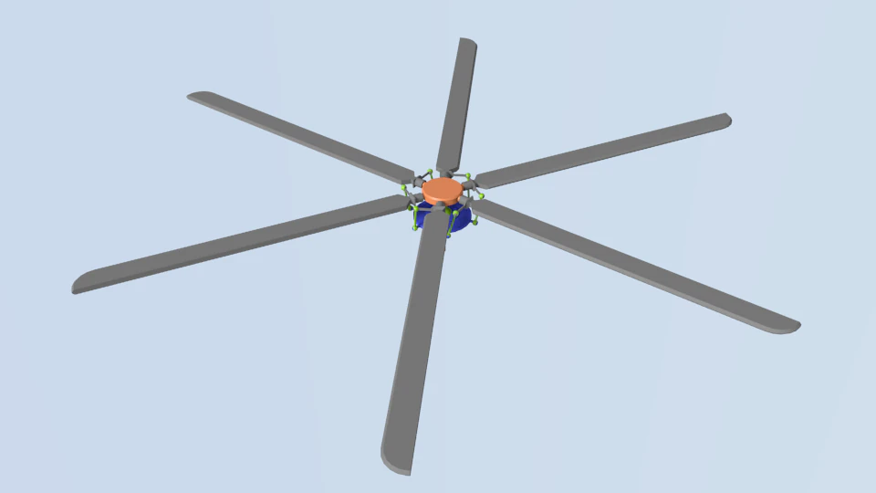 aircraft blade 3D Model .c4d .max .obj .3ds .fbx .stl .blend