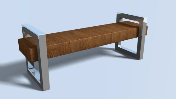 simple banck 3D Model .c4d .max .obj .3ds .fbx .stl .blend 
