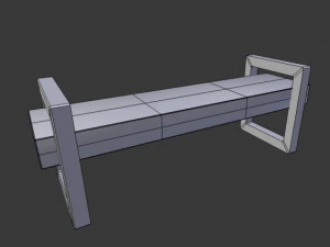 simple banck 3D Model