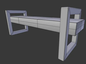 simple banck 3D Model