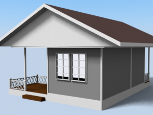 simple house Modelo 3D
