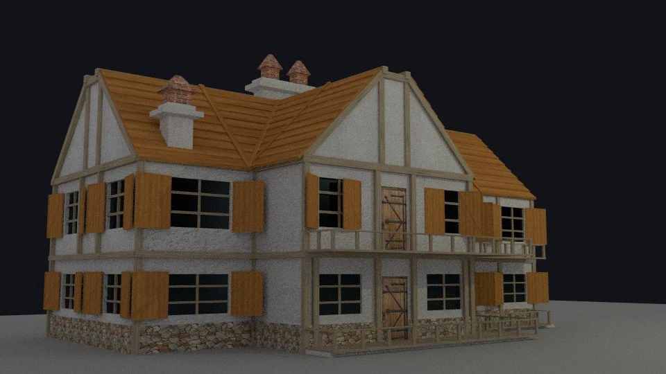 house 3D Model .c4d .max .obj .3ds .fbx .stl .blend