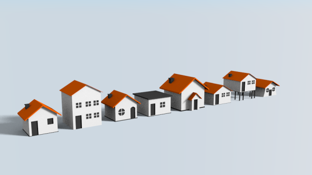 cartoon house 3D-Modell .c4d .max .obj .3ds .fbx .stl .blend 