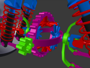 car diferential Model 3D