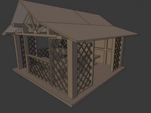 gazebo 3Dモデル