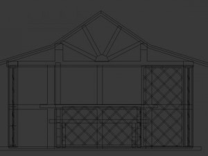gazebo 3Dモデル
