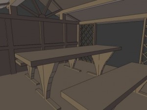 gazebo 3Dモデル