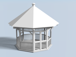 gazebo 3Dモデル