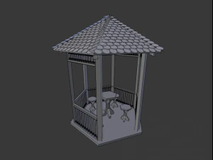 беседка 3D Модель