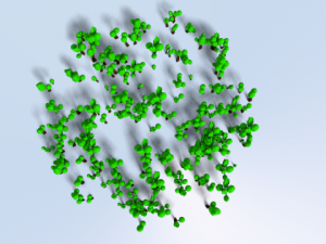 cartoon forest Model 3D