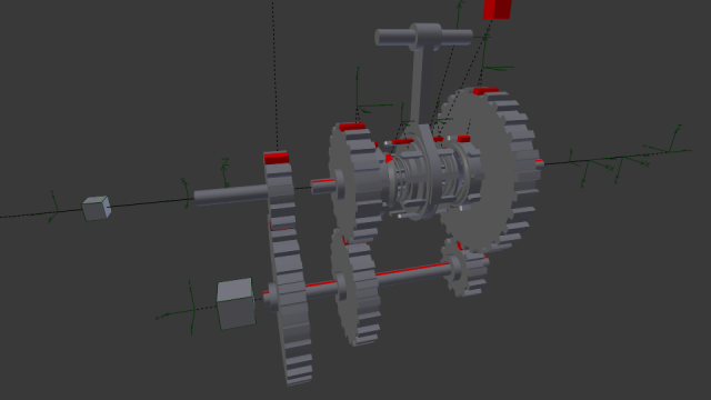 gears box 3D 모델 .c4d .max .obj .3ds .fbx .stl .blend 