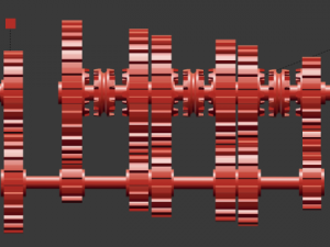 simple vehicle gears box 3D Model
