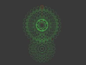 simple vehicle gears box 3D Model
