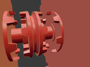 simple vehicle gears box 3D Model