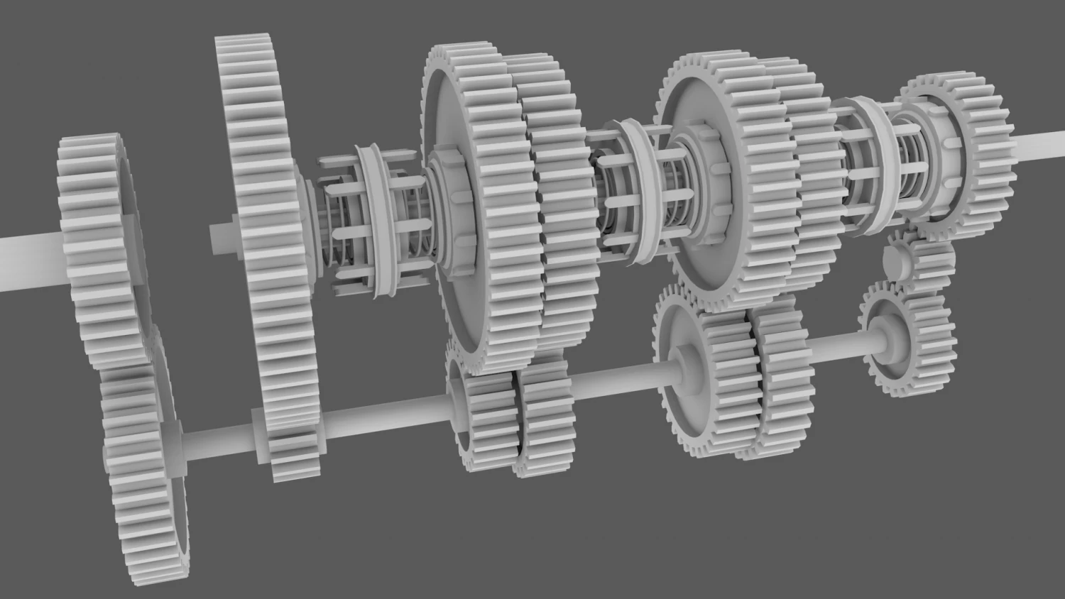 gears box 3D Model .c4d .max .obj .3ds .fbx .stl .blend