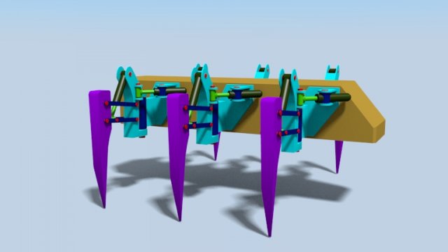 hexapod 3D Модель .c4d .max .obj .3ds .fbx .stl .blend 