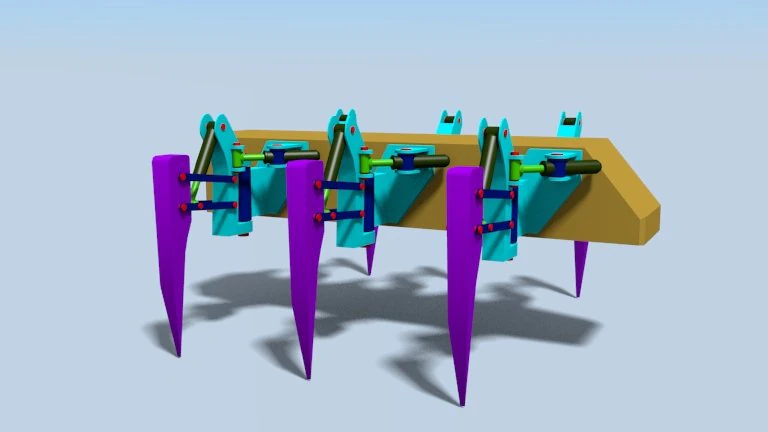 hexapod 3D Model .c4d .max .obj .3ds .fbx .stl .blend 