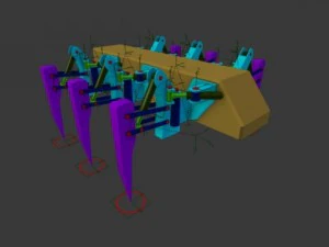 hexapod 3D Model
