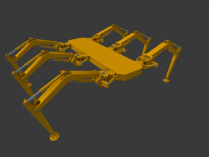 hexapod robot 3D Model