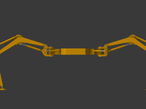 hexapod robot 3D Model