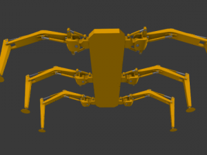 hexapod robot 3D Model