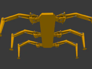 hexapod robot 3D Model