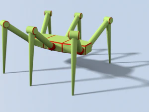 六脚ロボット 3Dモデル