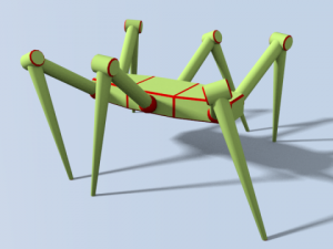 hexapod robot 3D Model