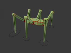 hexapod robot 3D Model