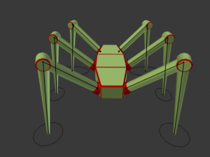 hexapod robot 3D Model